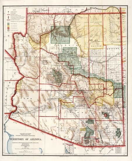 92-Southwest Map By General Land Office