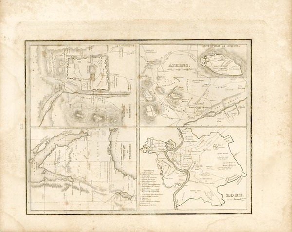 79-Europe, Italy, Asia, Holy Land and Greece Map By Thomas Gamaliel Bradford