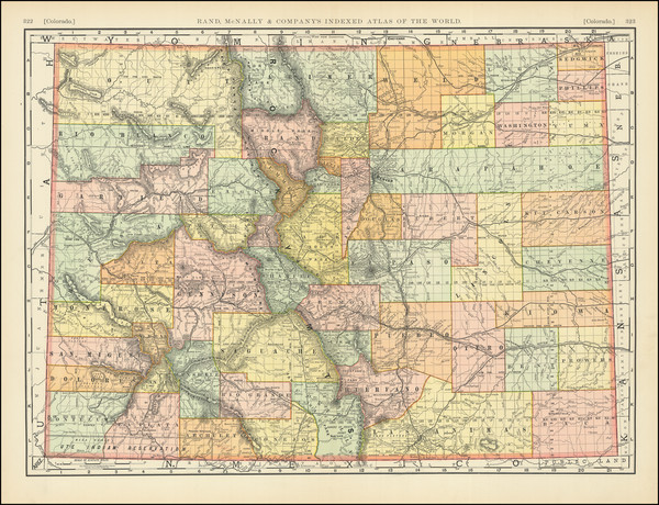 31-Colorado and Colorado Map By Rand McNally & Company