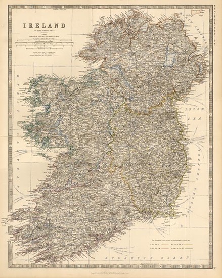 31-Europe and British Isles Map By W. & A.K. Johnston