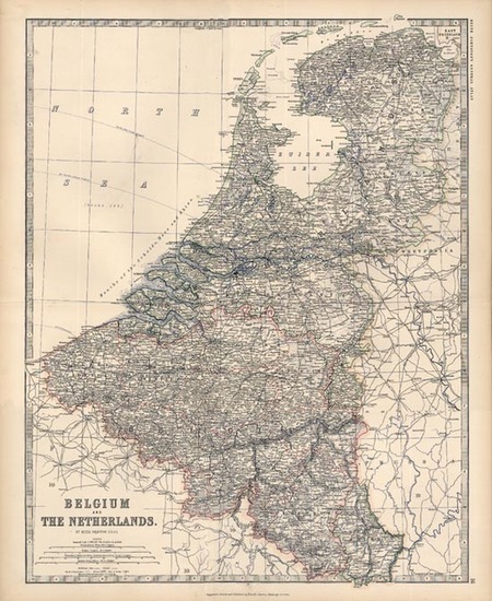 91-Europe and Netherlands Map By W. & A.K. Johnston