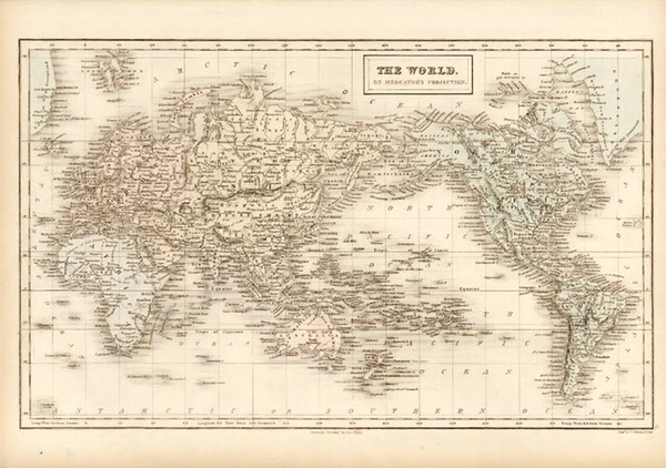 14-World and World Map By Adam & Charles Black