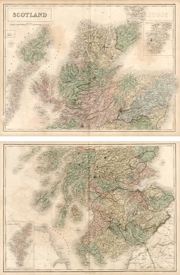 98-Europe and British Isles Map By Adam & Charles Black