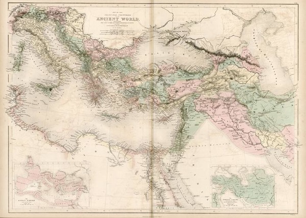 8-Europe, Balkans, Turkey, Mediterranean, Asia and Asia Map By Adam & Charles Black