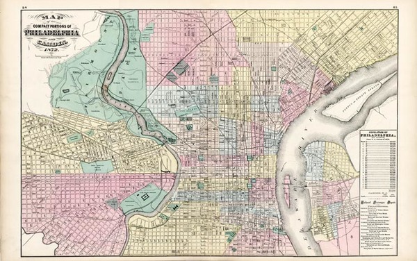 1-Mid-Atlantic Map By O.W. Gray  &  Henry Francis Walling