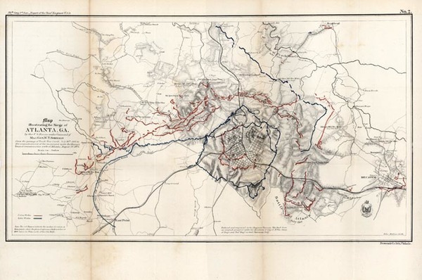 28-Southeast Map By Bowen & Co. / Captain Orlando M. Poe