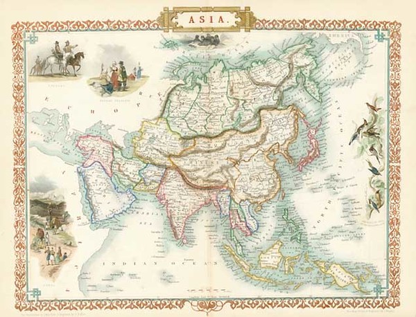 59-Asia and Asia Map By John Tallis