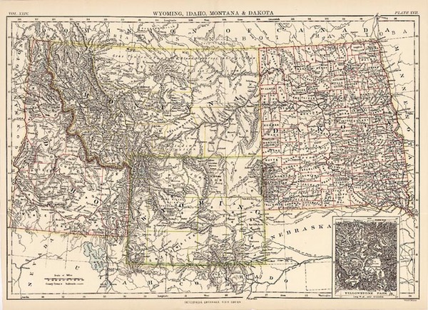 52-Plains and Rocky Mountains Map By W. & A.K. Johnston