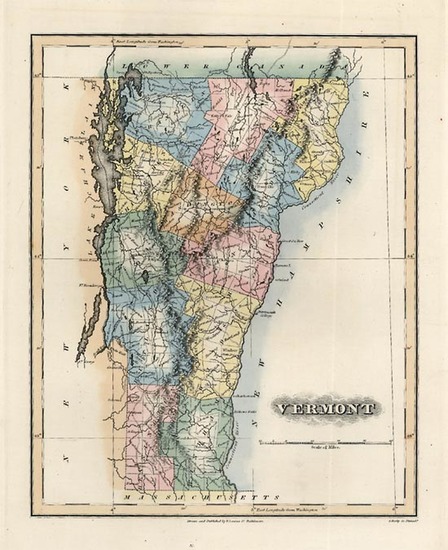 70-New England Map By Fielding Lucas Jr.
