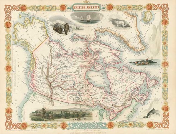 20-World, Polar Maps, Alaska and Canada Map By John Tallis