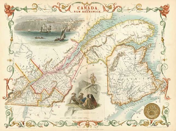 17-Canada Map By John Tallis