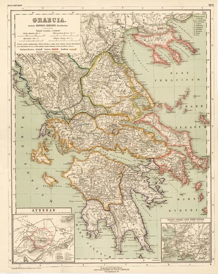 64-Europe, Balearic Islands and Greece Map By Dietrich Reimer