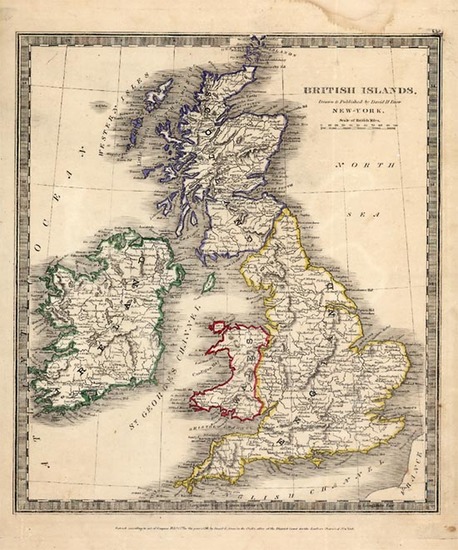 49-Europe and British Isles Map By David Hugh Burr