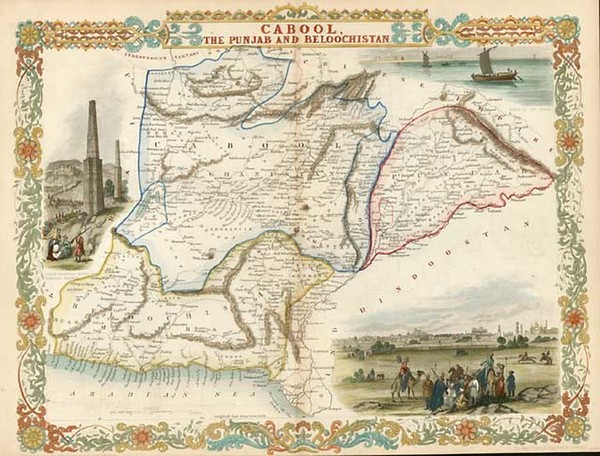 22-Asia, India, Central Asia & Caucasus and Middle East Map By John Tallis