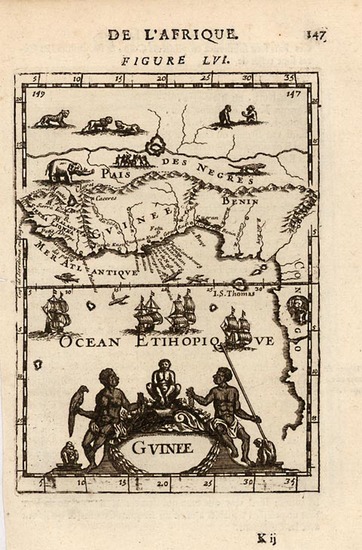 6-Africa and West Africa Map By Alain Manesson Mallet