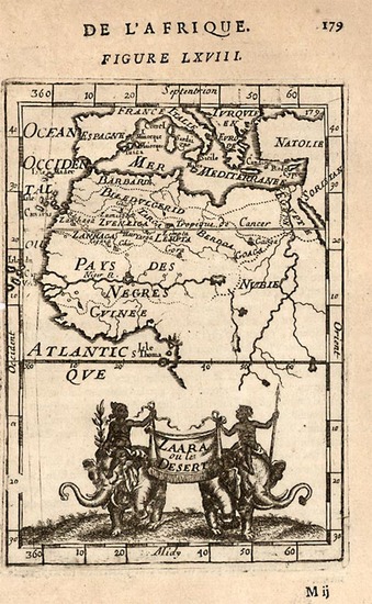 4-Africa, North Africa and West Africa Map By Alain Manesson Mallet