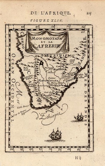 21-Africa, Africa and South Africa Map By Alain Manesson Mallet