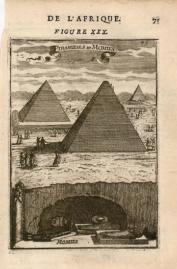 59-Africa, North Africa and Curiosities Map By Alain Manesson Mallet