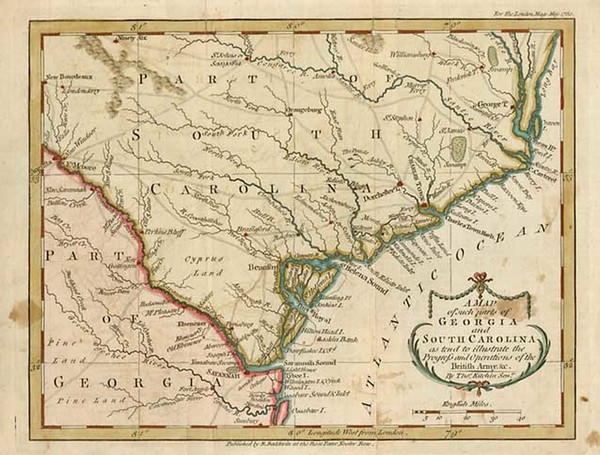 69-Southeast Map By Thomas Kitchin / London Magazine