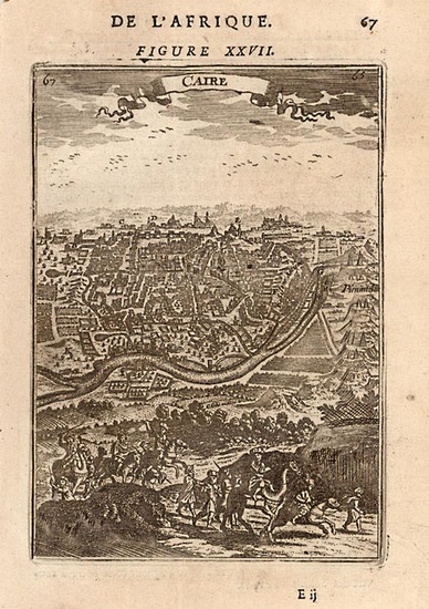 7-Middle East and Egypt Map By Alain Manesson Mallet