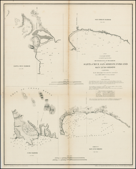 80-California Map By United States Coast Survey