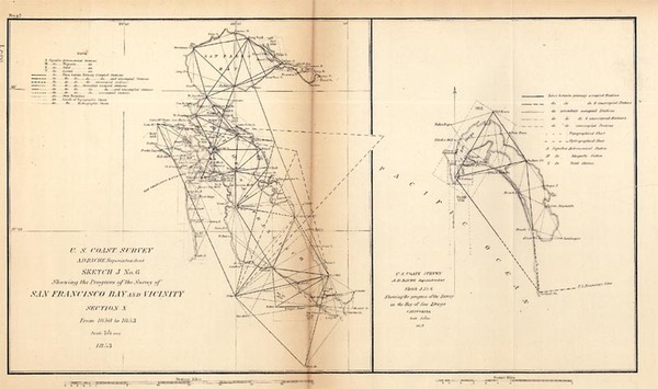 13-California Map By United States Coast Survey