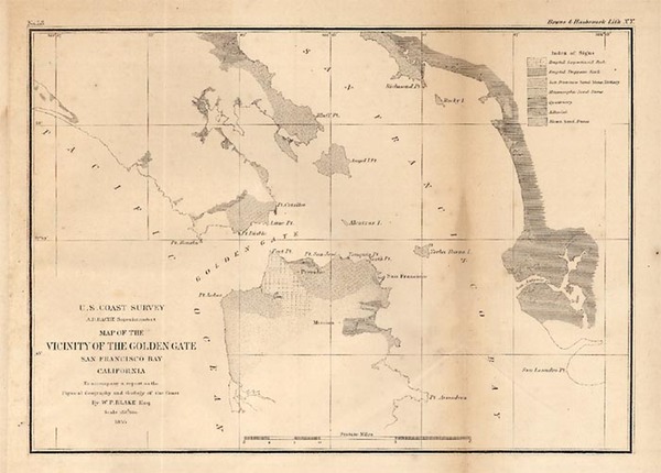 96-California Map By United States Coast Survey