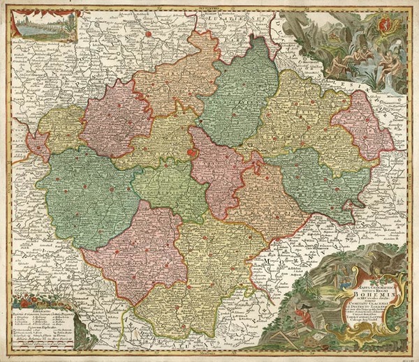 13-Europe, Czech Republic & Slovakia and Germany Map By Tobias Conrad Lotter