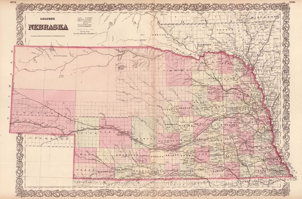 17-Midwest Map By G.W.  & C.B. Colton