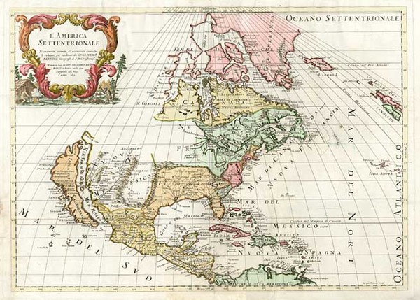 86-North America Map By Giacomo Giovanni Rossi