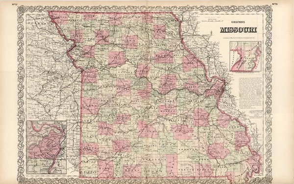 96-Midwest and Plains Map By G.W.  & C.B. Colton