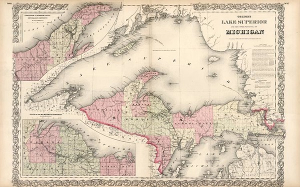 21-Midwest Map By G.W.  & C.B. Colton