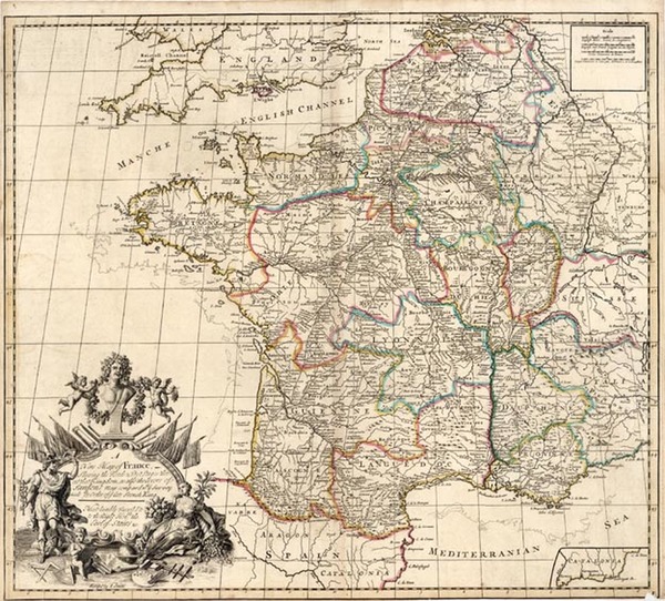 69-Europe and France Map By John Senex