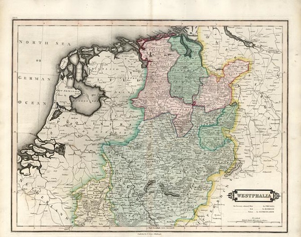 74-Norddeutschland Map By Daniel Lizars