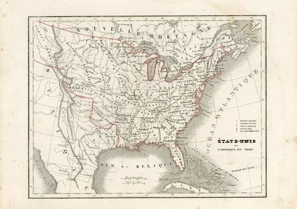 26-United States Map By Charles V. Monin