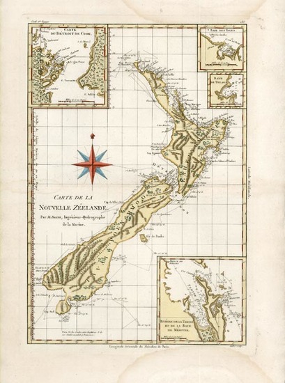 17-Australia & Oceania and New Zealand Map By Rigobert Bonne