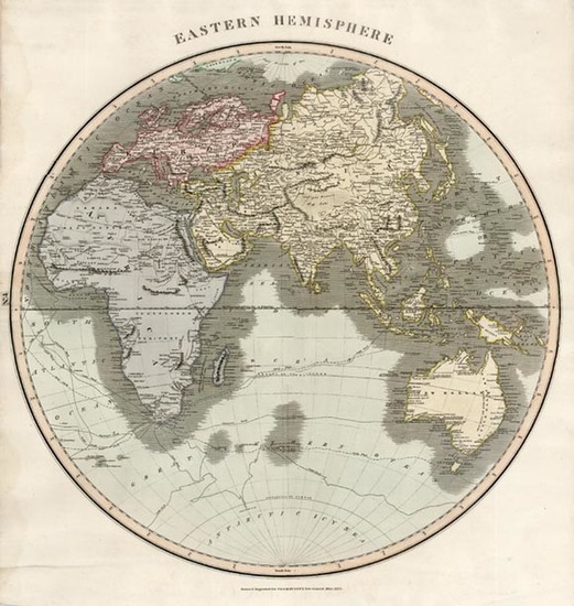 7-World and Eastern Hemisphere Map By John Thomson