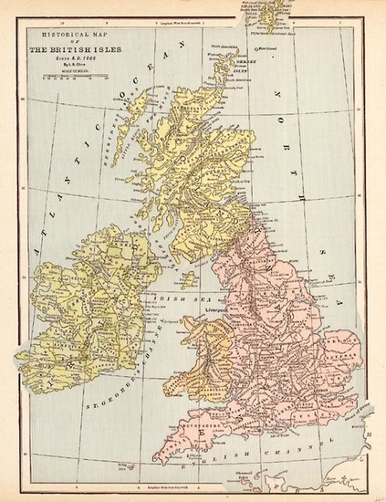 31-Europe and British Isles Map By George F. Cram