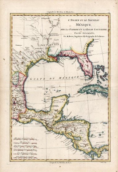 77-Southeast, Texas, Caribbean and Central America Map By Rigobert Bonne