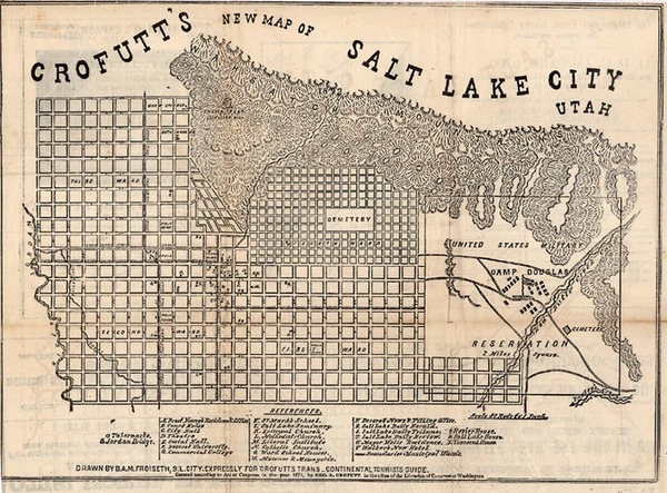 3-Southwest and Rocky Mountains Map By B.A.M. Froiseth / George A. Crofutt