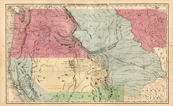 53-Plains, Rocky Mountains and California Map By Sherman & Smith