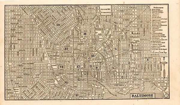 91-Mid-Atlantic Map By Ensign, Bridgeman & Fanning