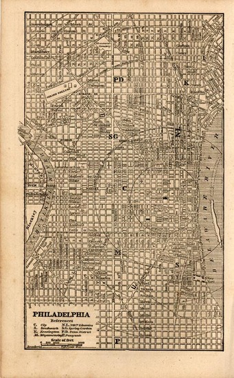 67-Mid-Atlantic Map By Ensign, Bridgeman & Fanning