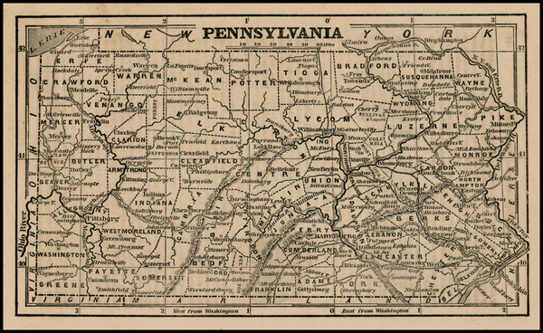 73-Mid-Atlantic Map By Ensign, Bridgeman & Fanning