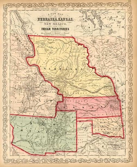 35-Midwest, Plains, Southwest and Rocky Mountains Map By Charles Desilver