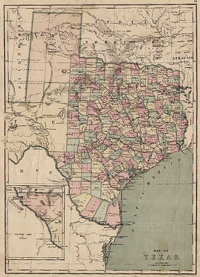 29-Texas and Southwest Map By J. David Williams