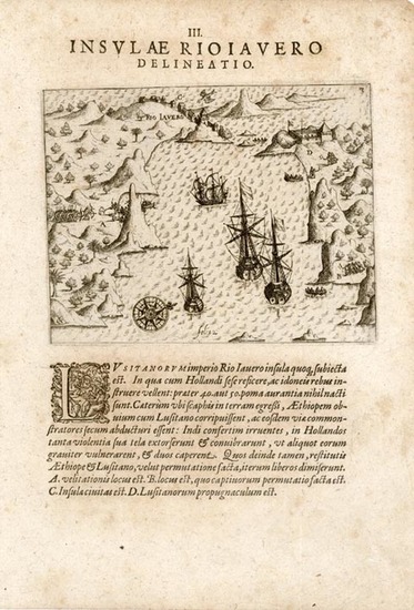 46-South America Map By Theodor De Bry