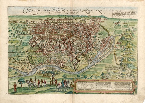 5-Africa and North Africa Map By Georg Braun  &  Frans Hogenberg