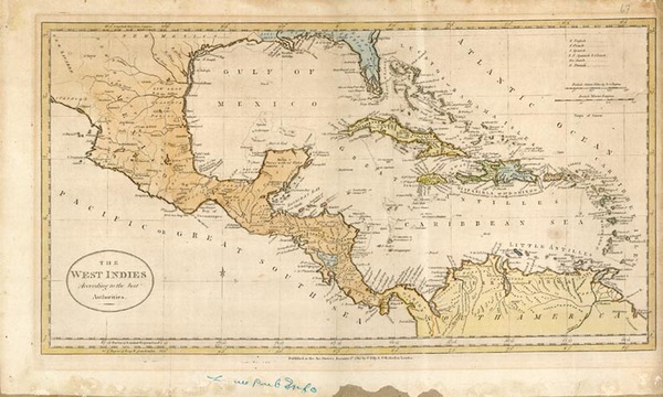 68-Southeast and Caribbean Map By G. Robinson  &  Charles Dilly