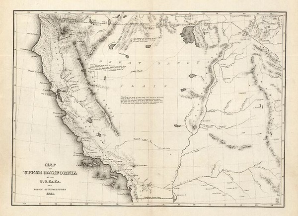 35-Southwest, Rocky Mountains and California Map By Charles Wilkes / U.S.Ex.Ex.